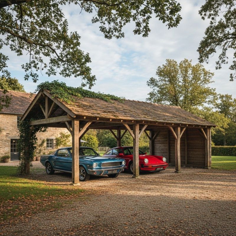 Wood Carport Installation